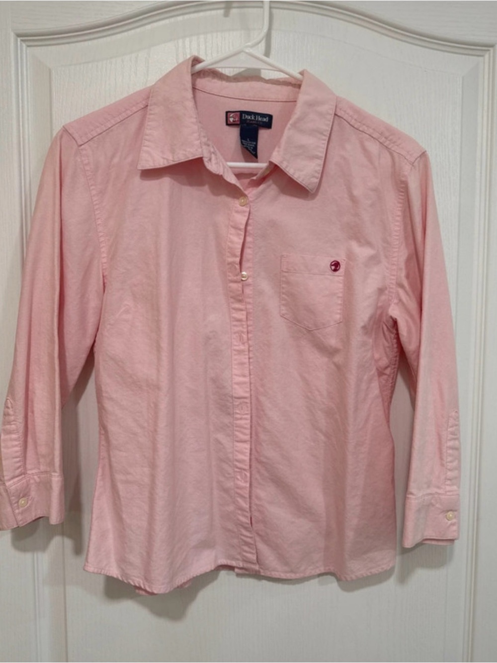 Duck Head Men's Light Pink Casual Button-Down Shirt